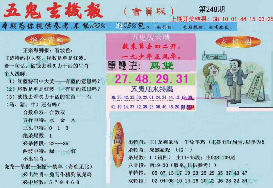 248期新五鬼玄机[图]