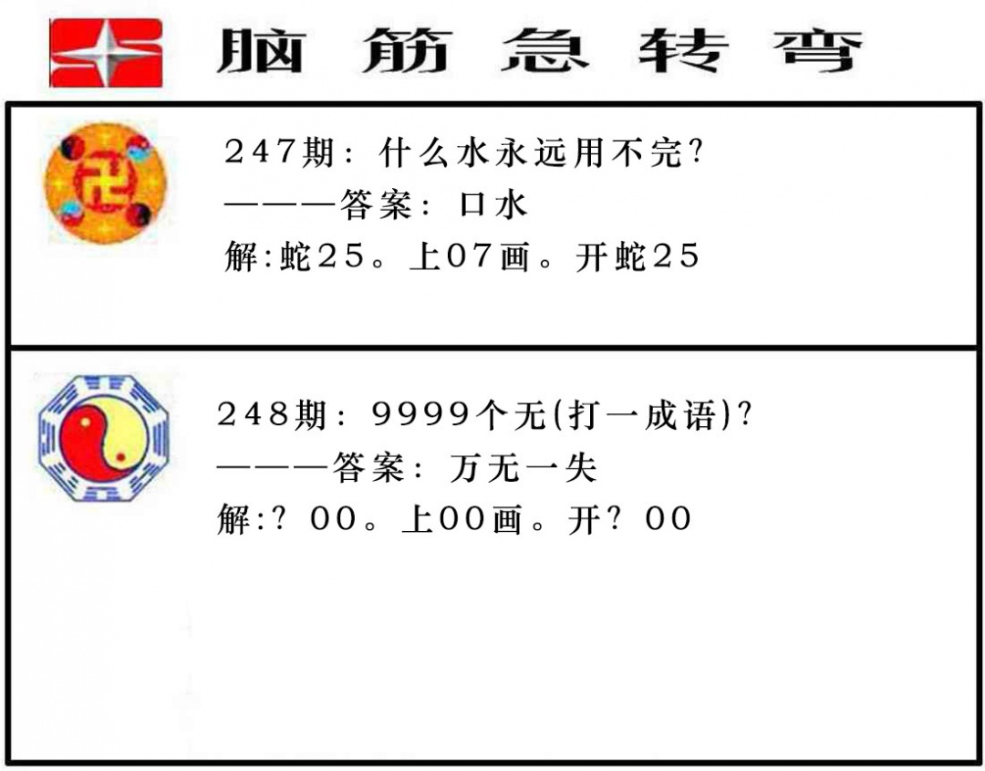 248期脑筋急转弯[图]