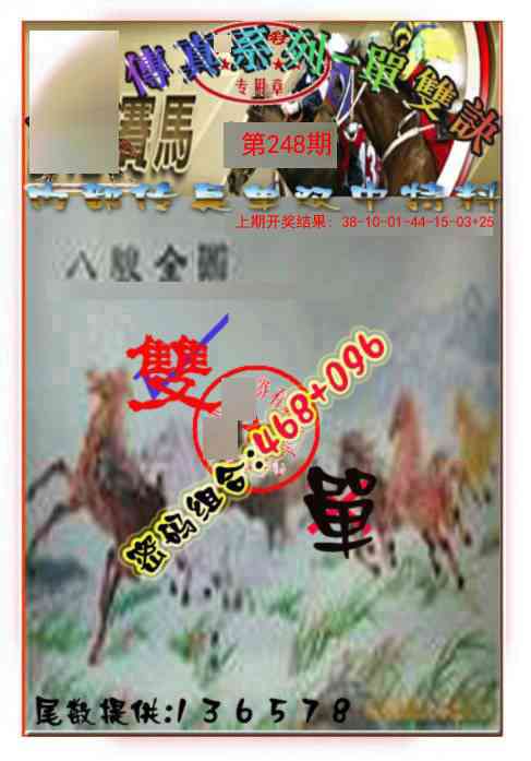 248期马会传真-单双诀[图]