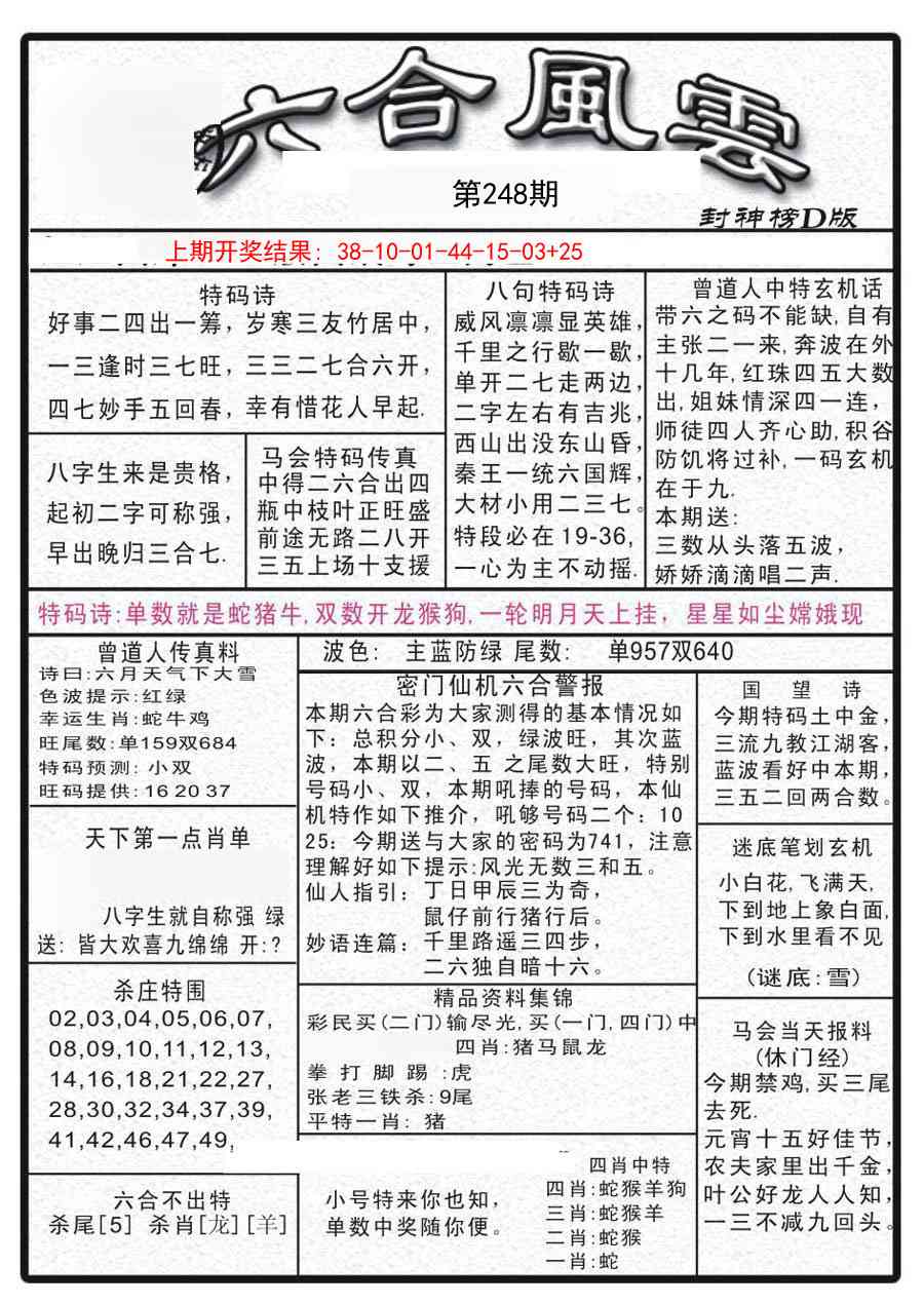 248期六合风云A[图]