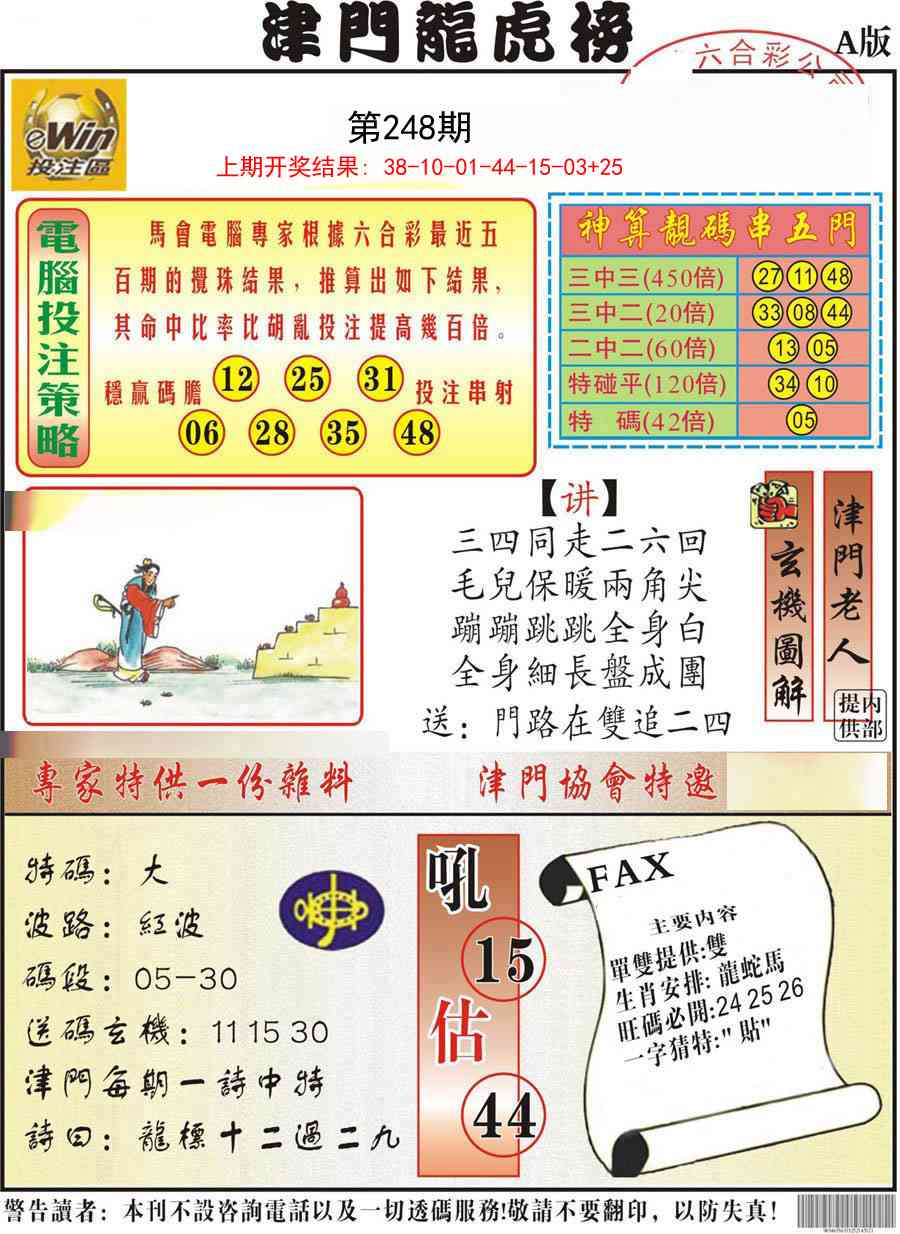 248期津门龙虎榜A[图]