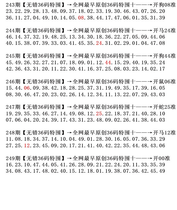 249期36码特围[图]