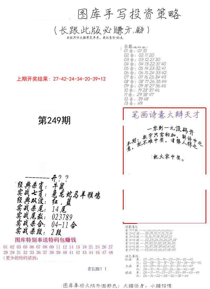 249期手写投资策略[图]