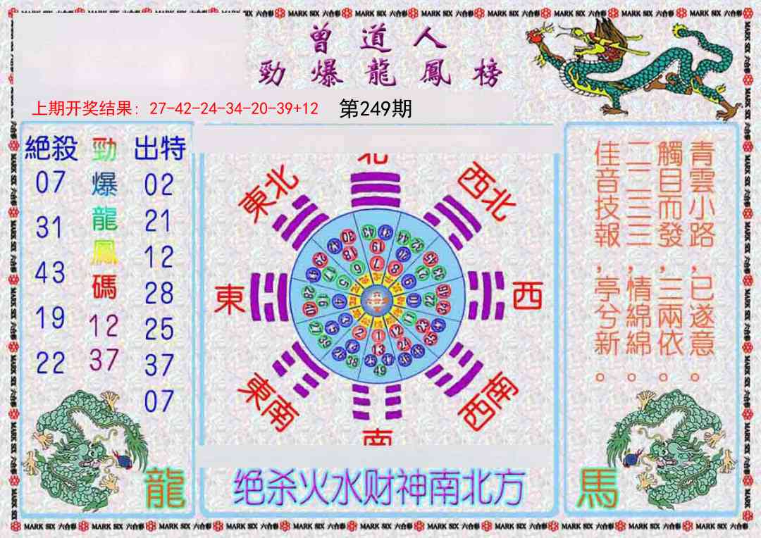 249期曾道人劲爆龙凤榜[图]