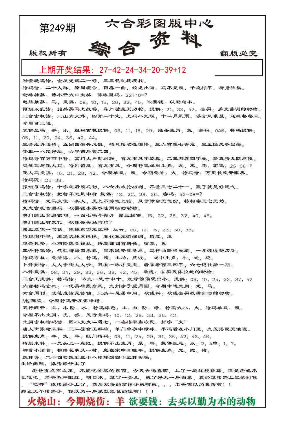 249期内部综合资料[图]