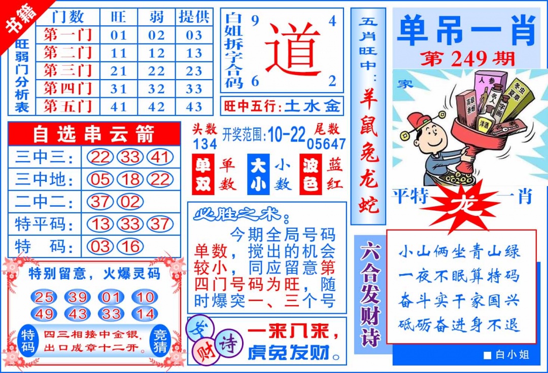 249期澳门单吊一肖[图]