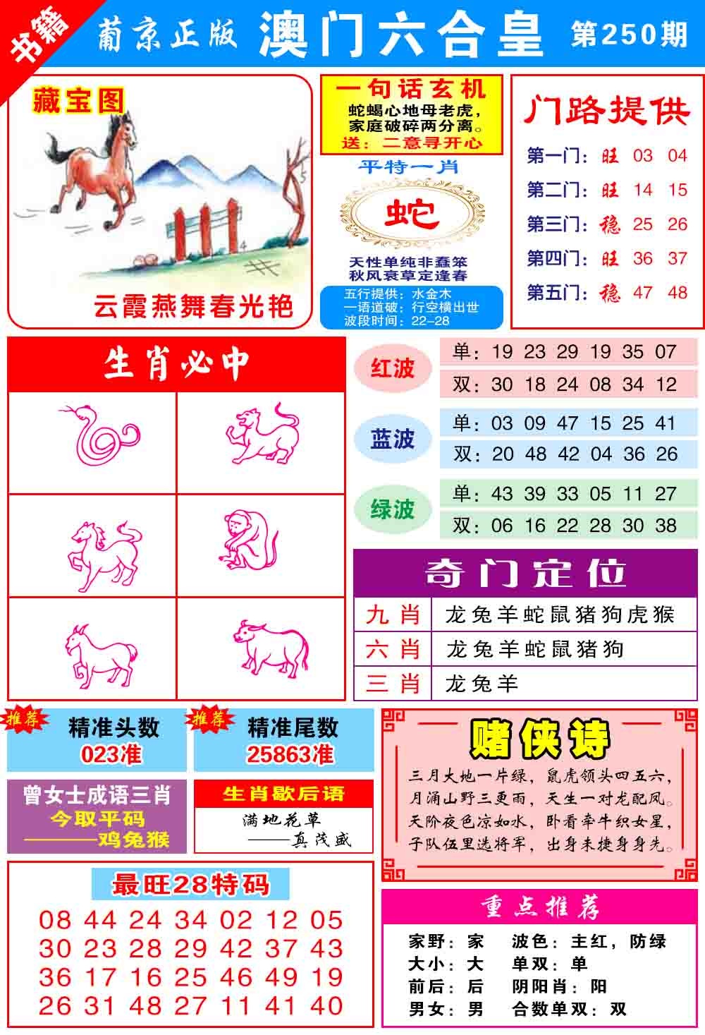 250期澳门六合皇心水[图]