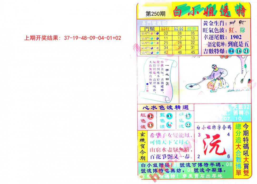 250期白小姐透特[图]