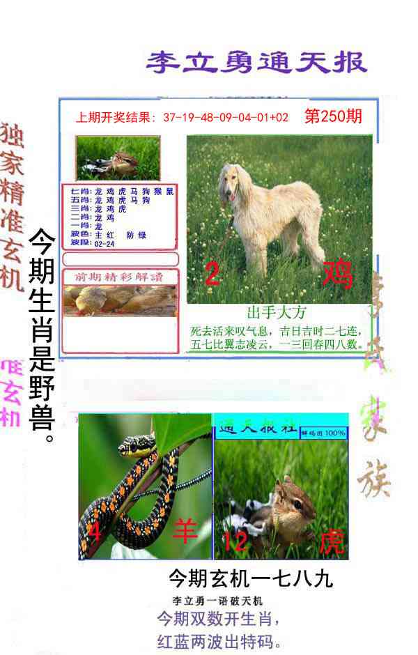 250期李立勇通天报[图]