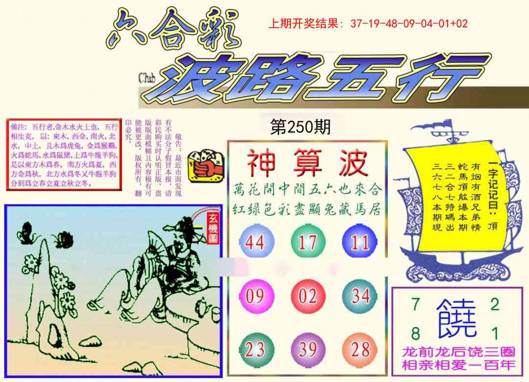 250期波路五行[图]