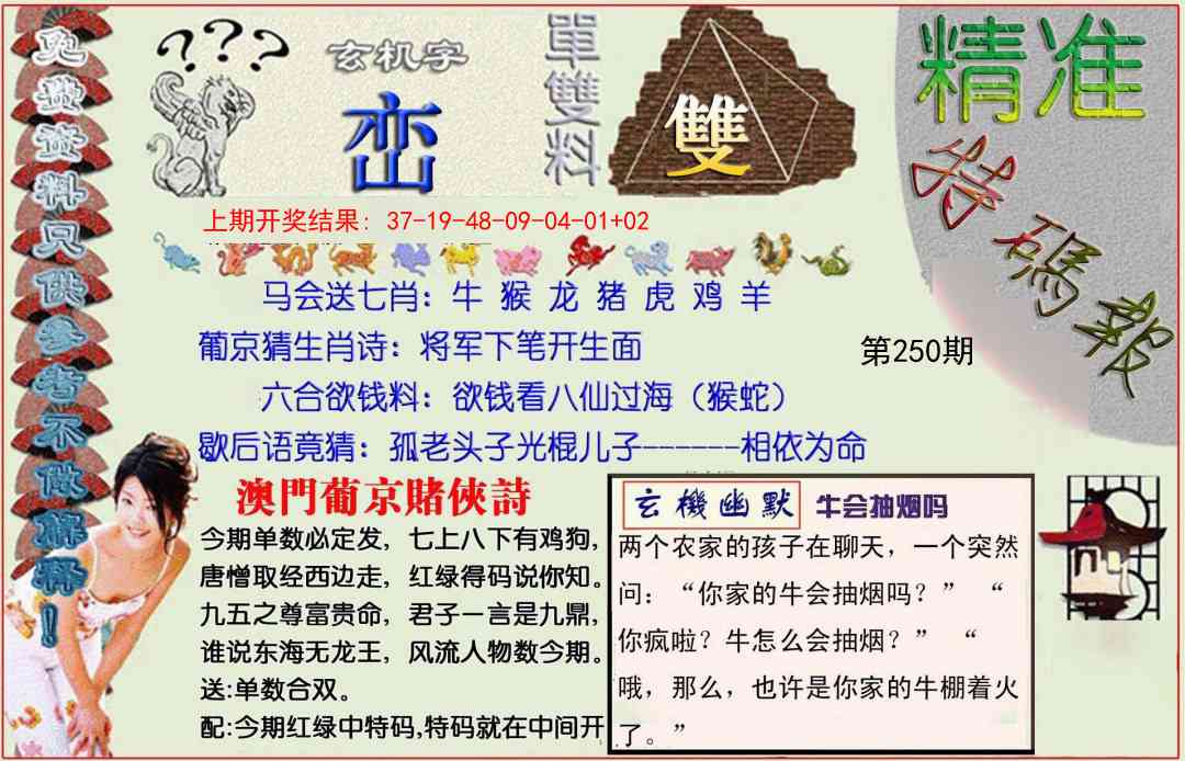 250期精准<特碼報>[图]