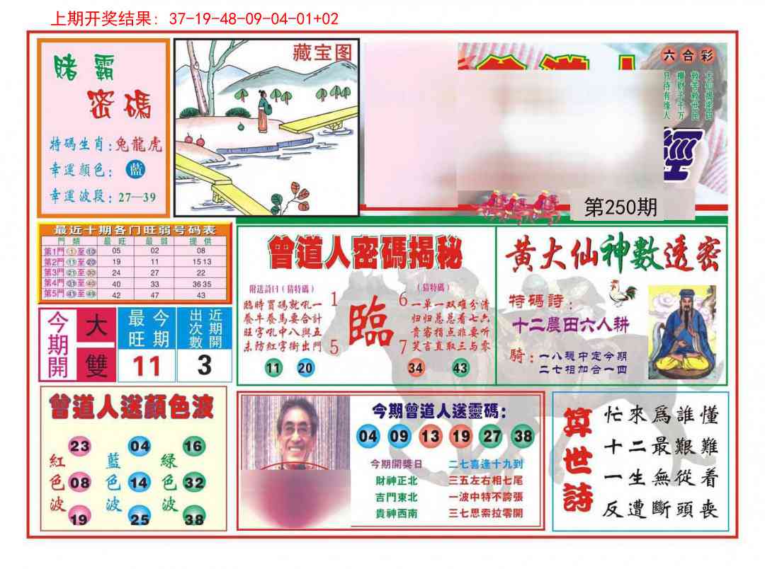 250期赢钱一经[图]