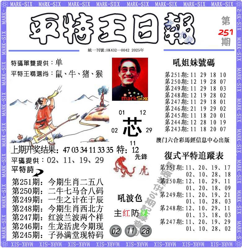 251期平特王日报[图]