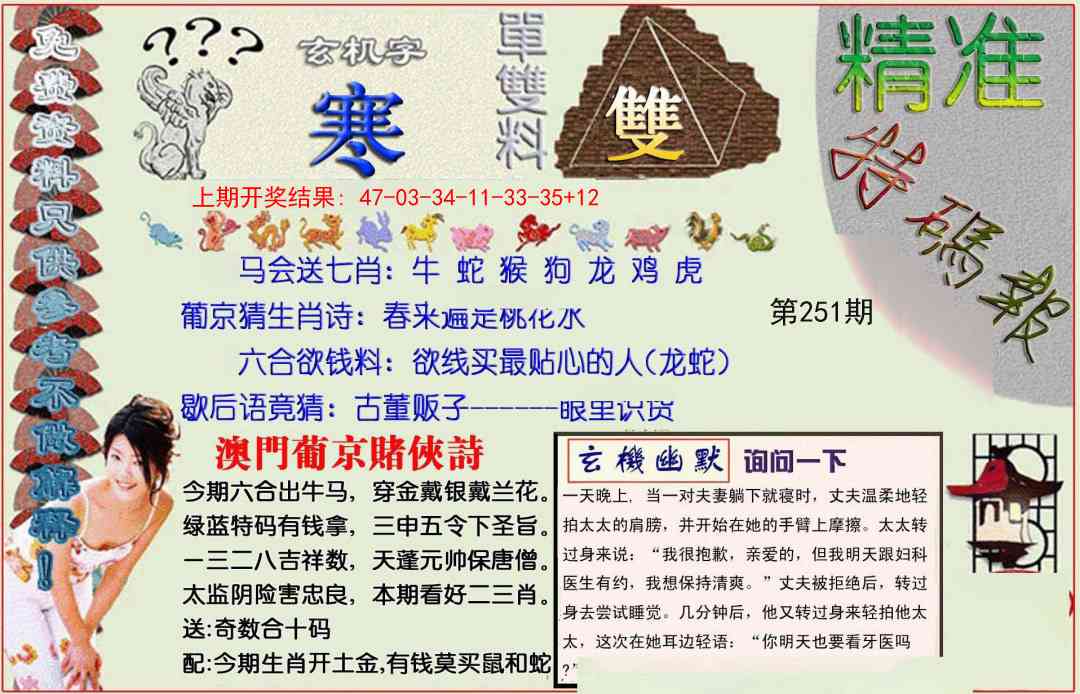 251期精准<特碼報>[图]