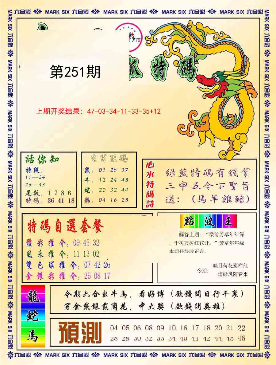 251期今日抓特码-A[图]