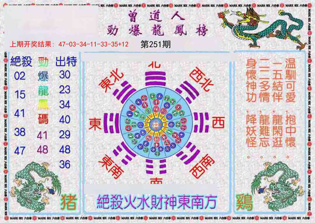 251期曾道人劲爆龙凤榜[图]