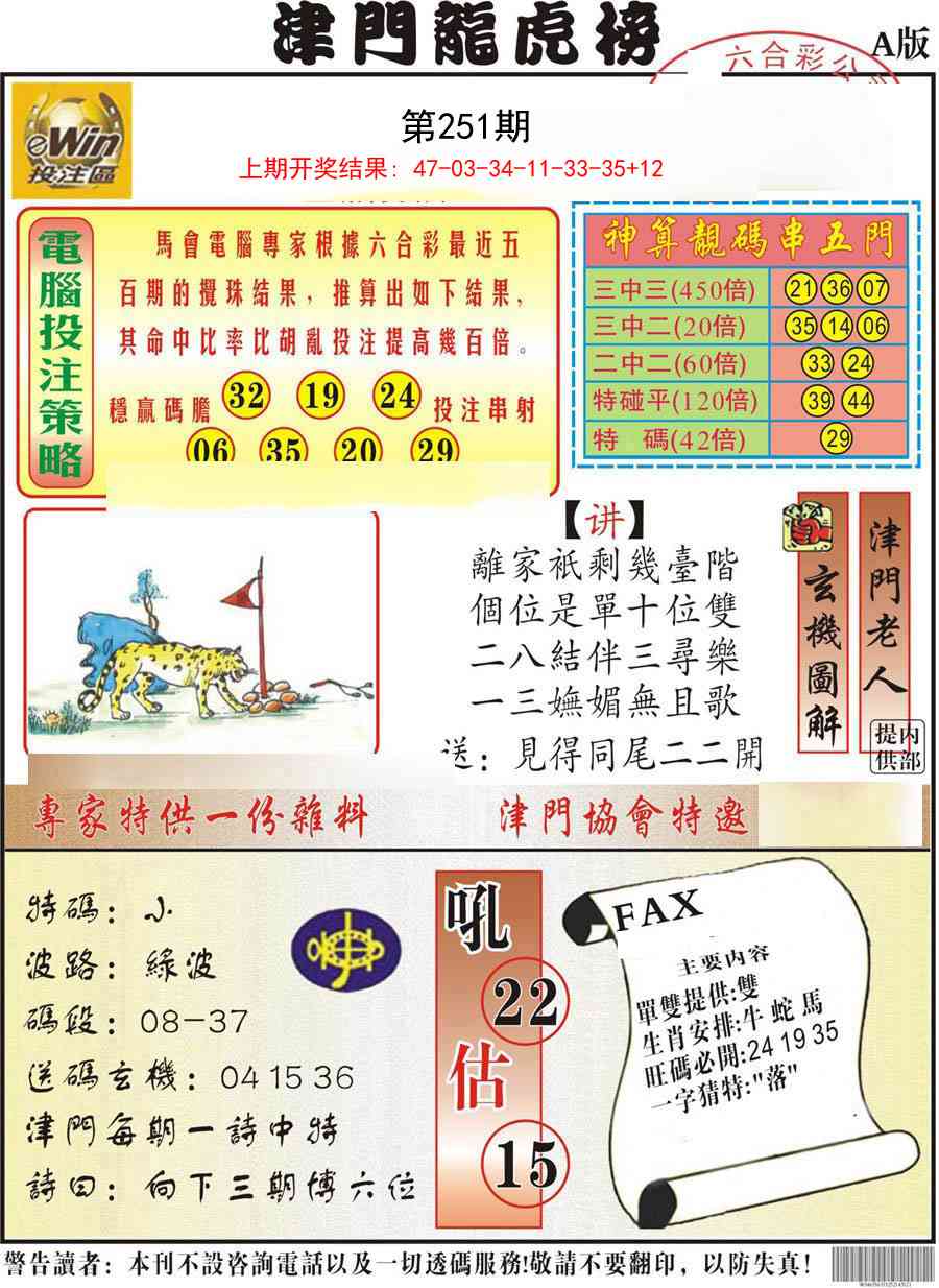 251期津门龙虎榜A[图]