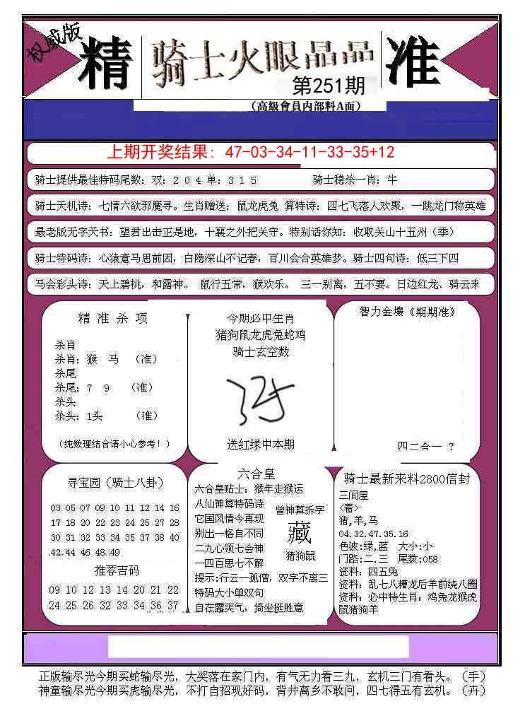 251期骑士火眼晶晶B[图]