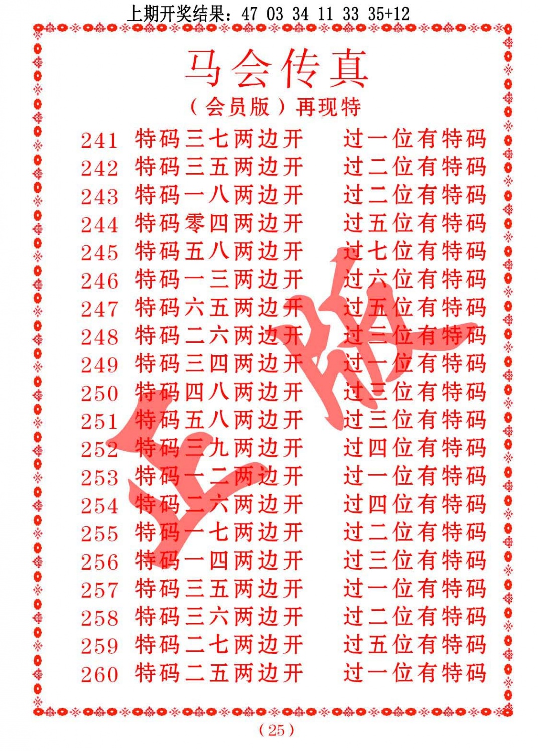 251期马会传真[图]
