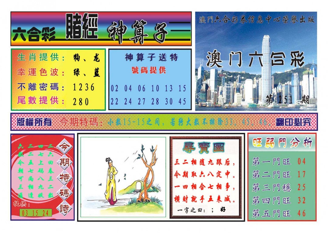 251期赌经神算[图]