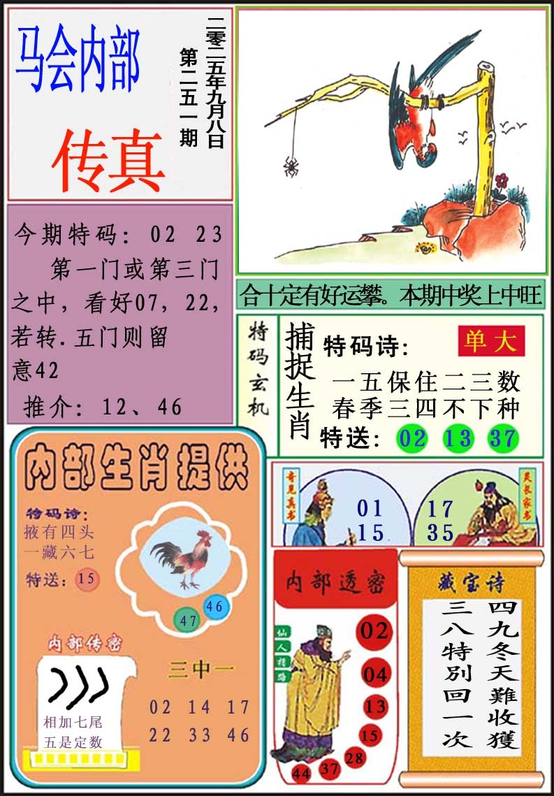 251期马会内部传真[图]
