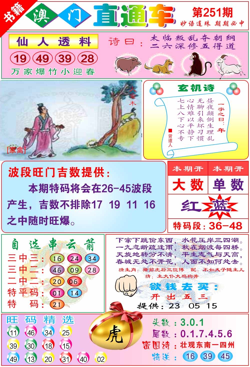 251期白姐直通车[图]