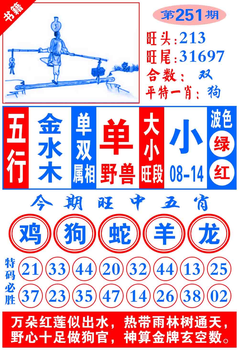 251期澳门全集心水[图]