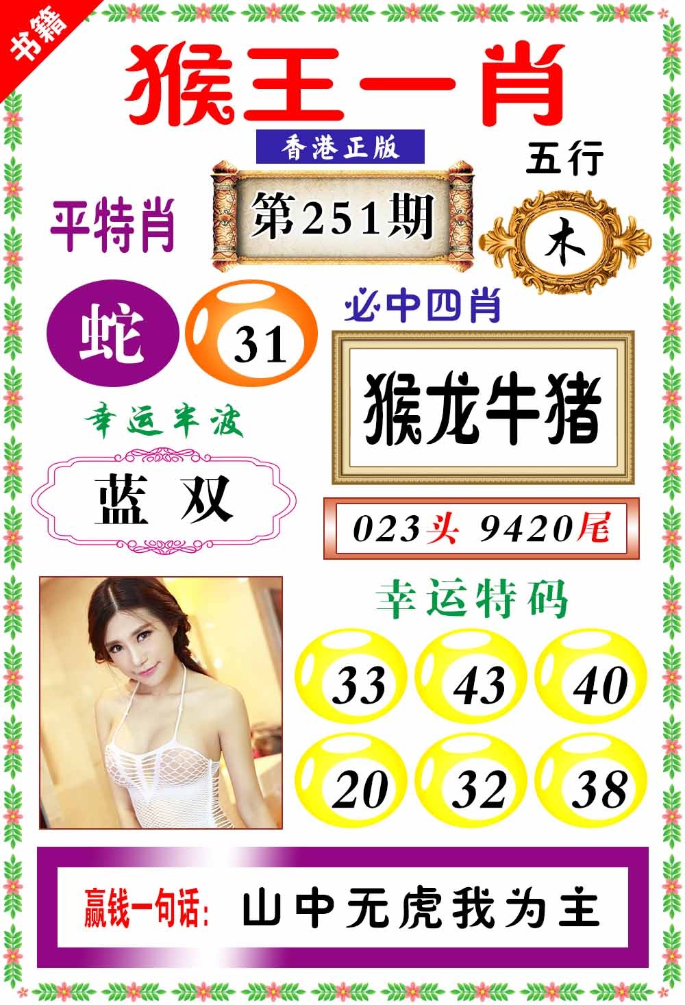 251期澳门猴王猴[图]