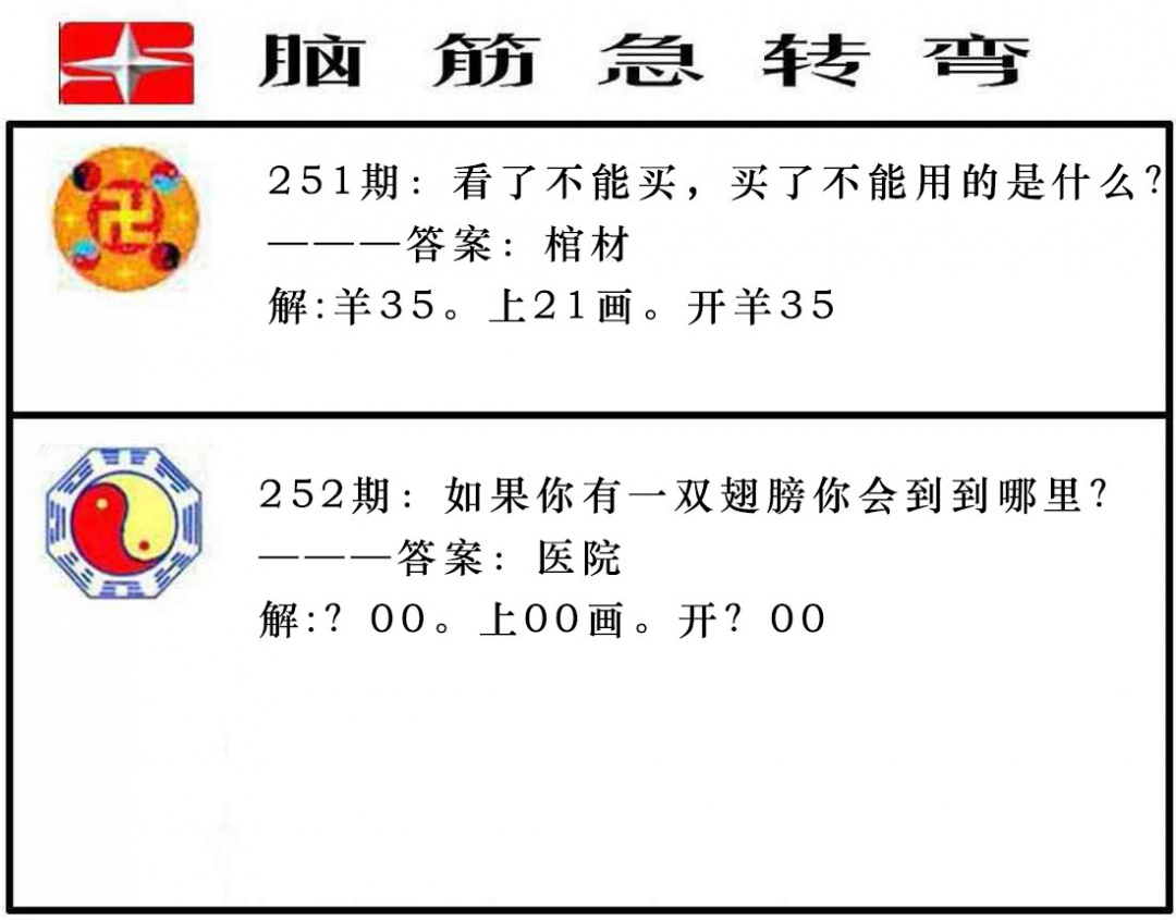 252期脑筋急转弯[图]
