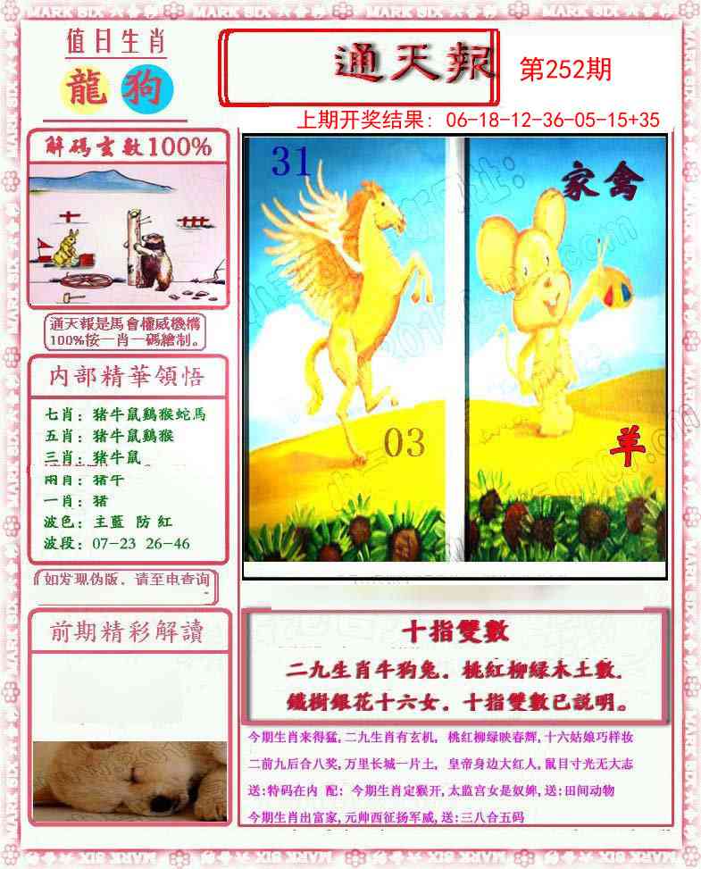 252期小喜通天报[图]