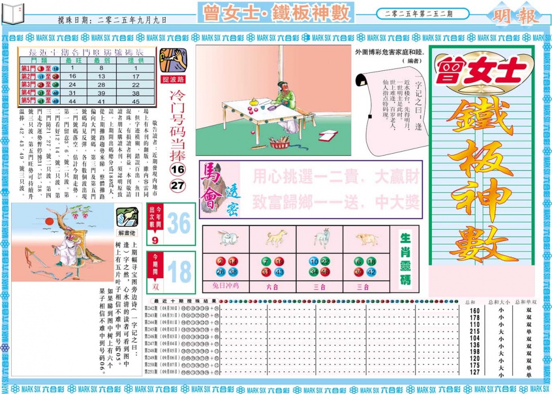 252期曾女士铁板神数A[图]