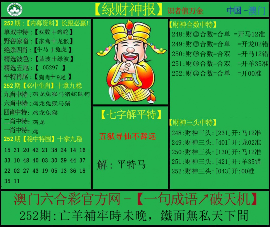 252期绿财神[图]
