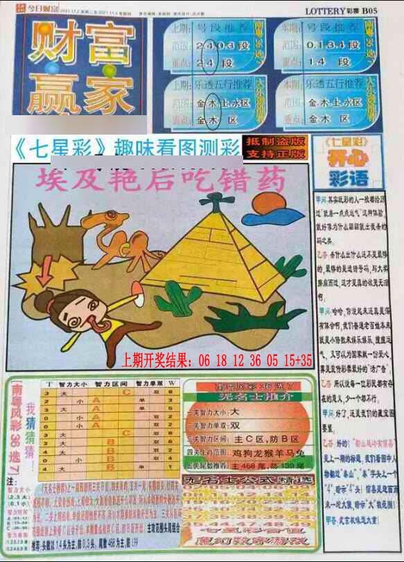 252期七星彩图(高清)[图]