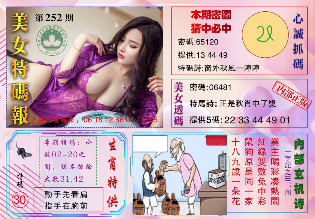 252期美女特码报[图]