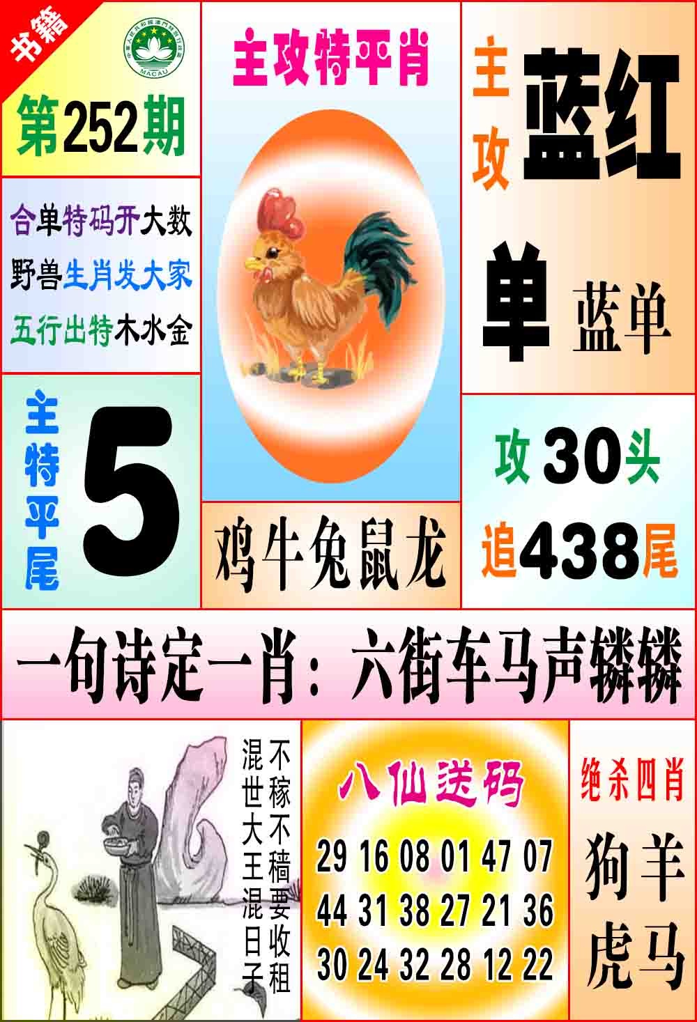 252期澳门八仙宝典[图]
