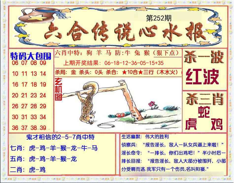 252期六合传说(心水版)[图]