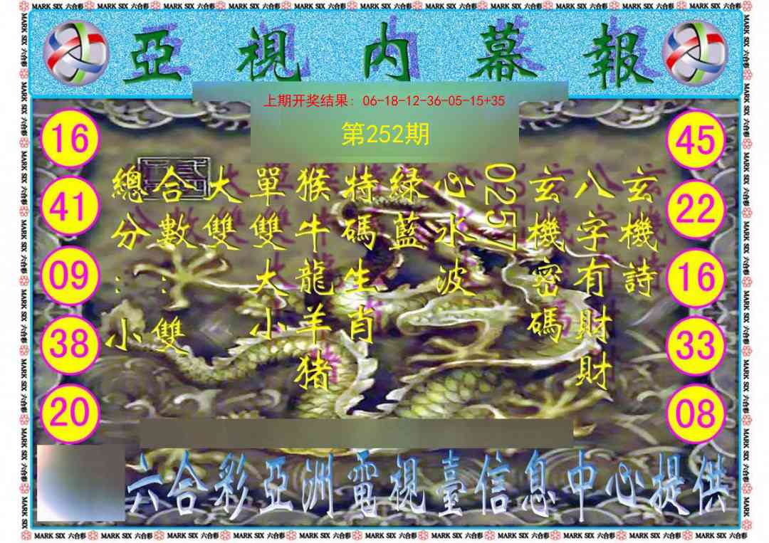 252期亚视内幕报[图]