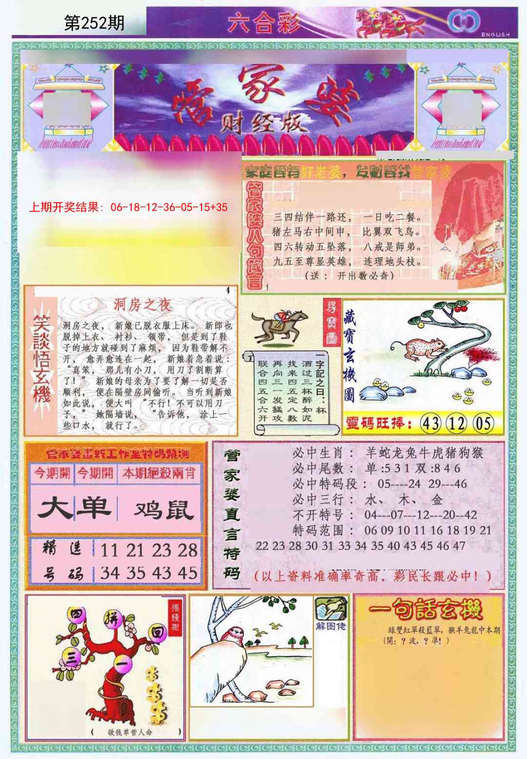 252期管家婆财经版[图]