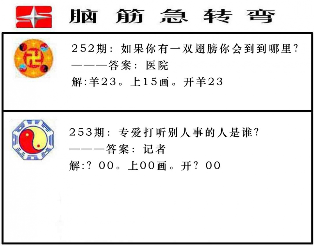 253期脑筋急转弯[图]