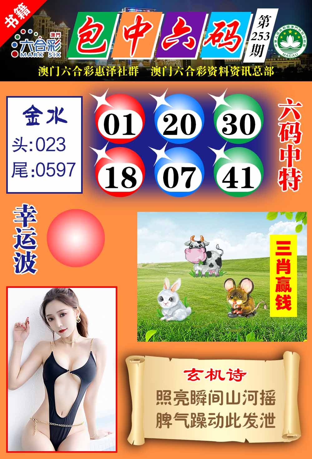 253期澳门包中六码[图]