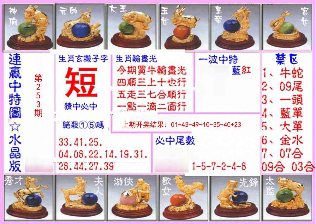 253期连赢中特图（水晶版）[图]
