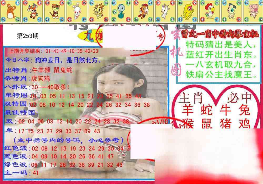 253期特码生肖图[图]