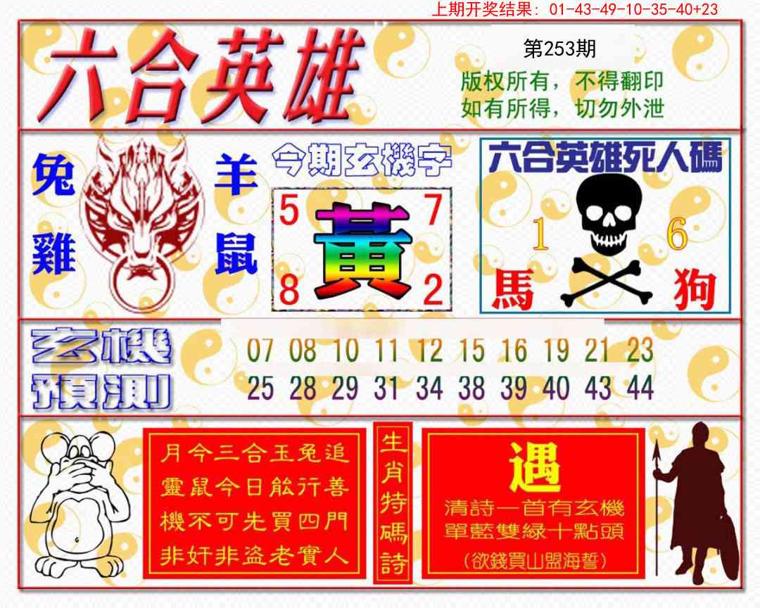 253期六合英雄[图]
