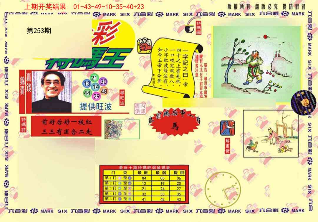 253期心水特码(信封)[图]