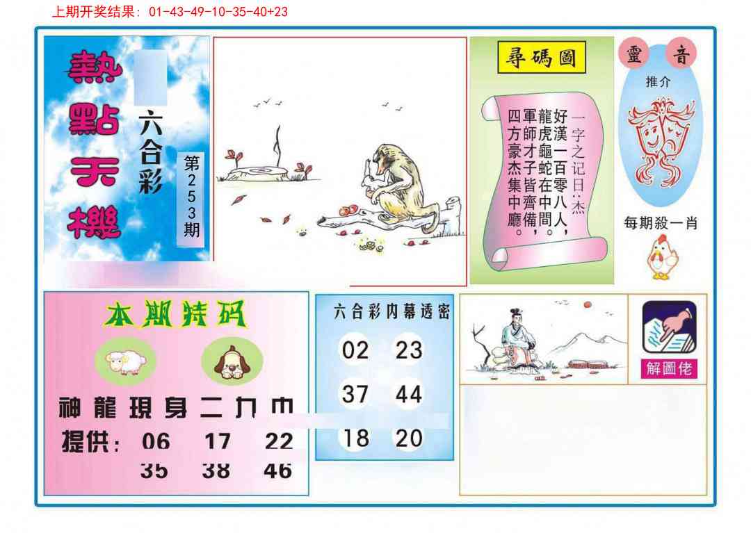 253期热点天机[图]