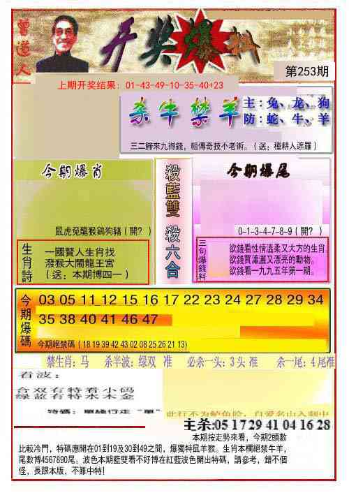 253期开奖爆料(新图推荐)[图]