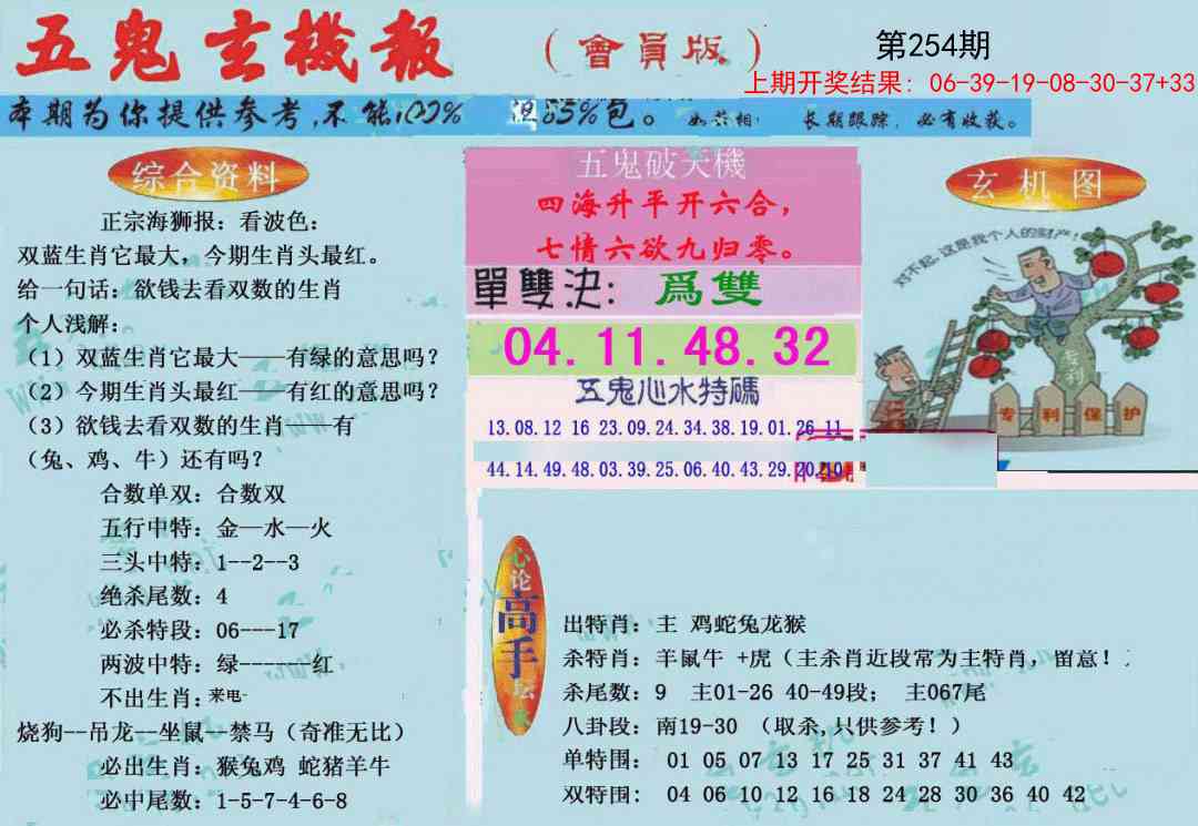 254期新五鬼玄机[图]