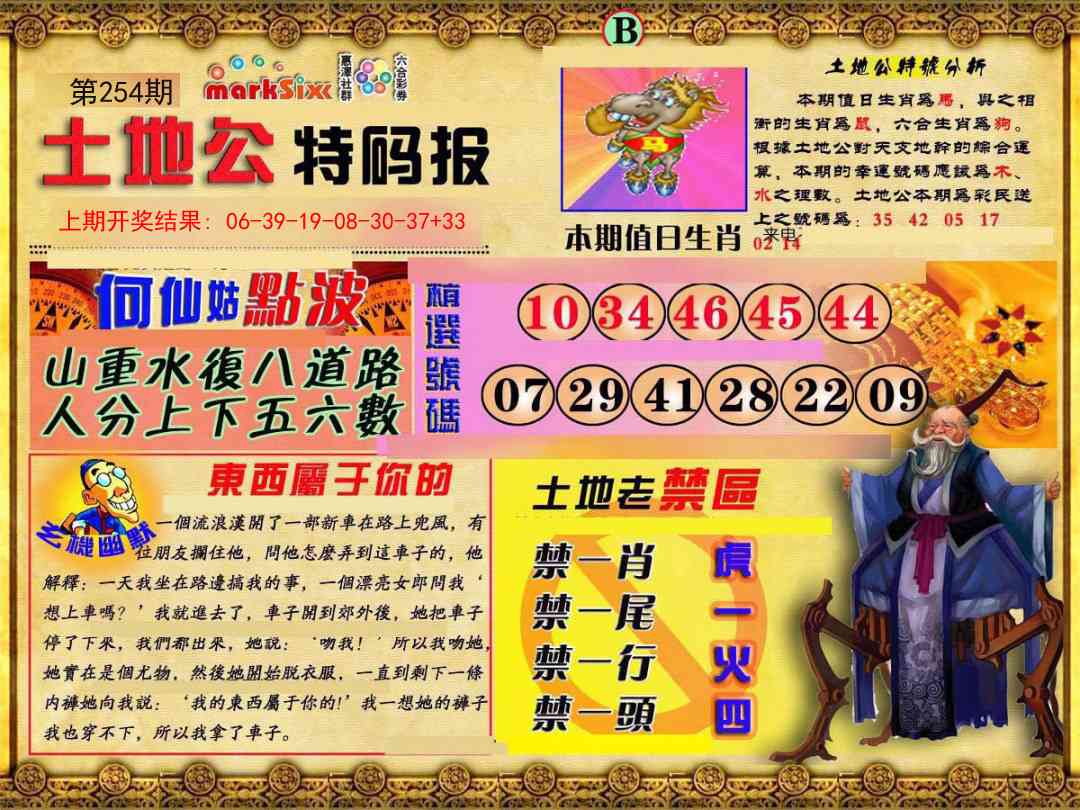 254期土地公特码报B[图]