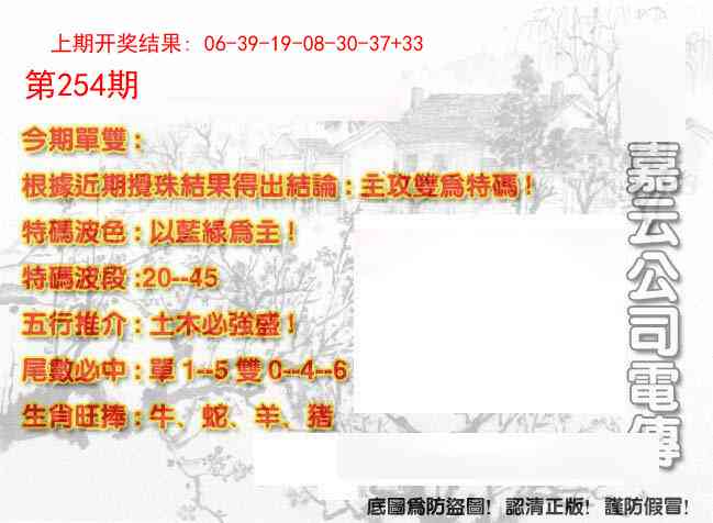 254期嘉云公司电传[图]