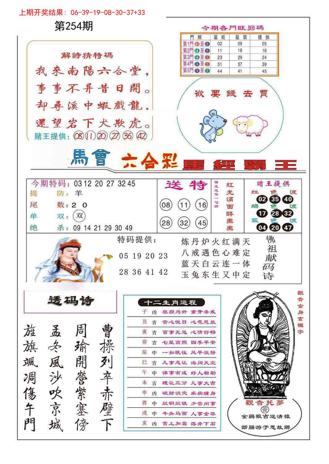 254期马经霸王[图]